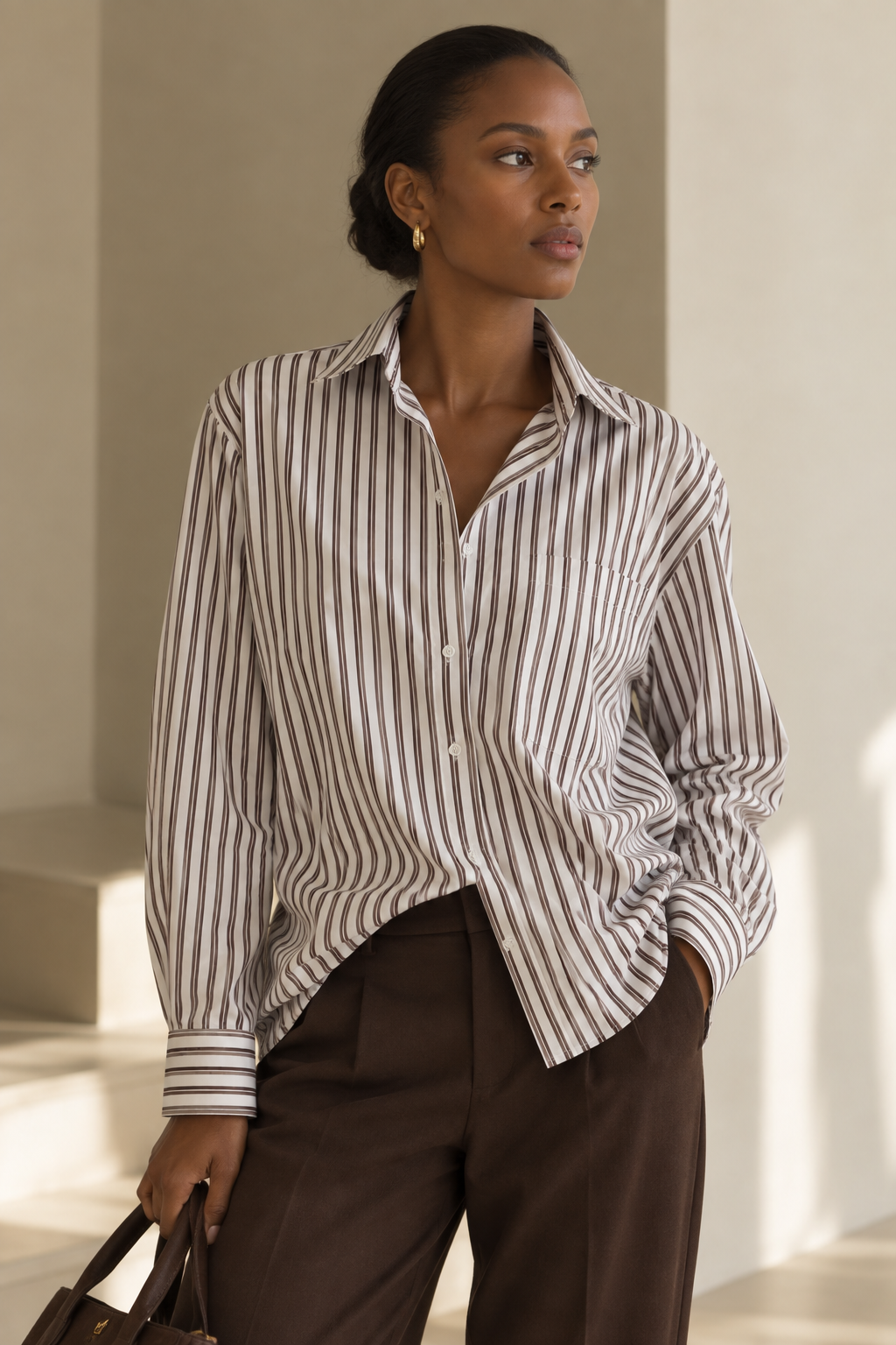 Camisa riscas Giovanni Galli XL algodão