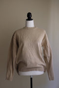 Camisola vintage bege SMF M 100% algodão