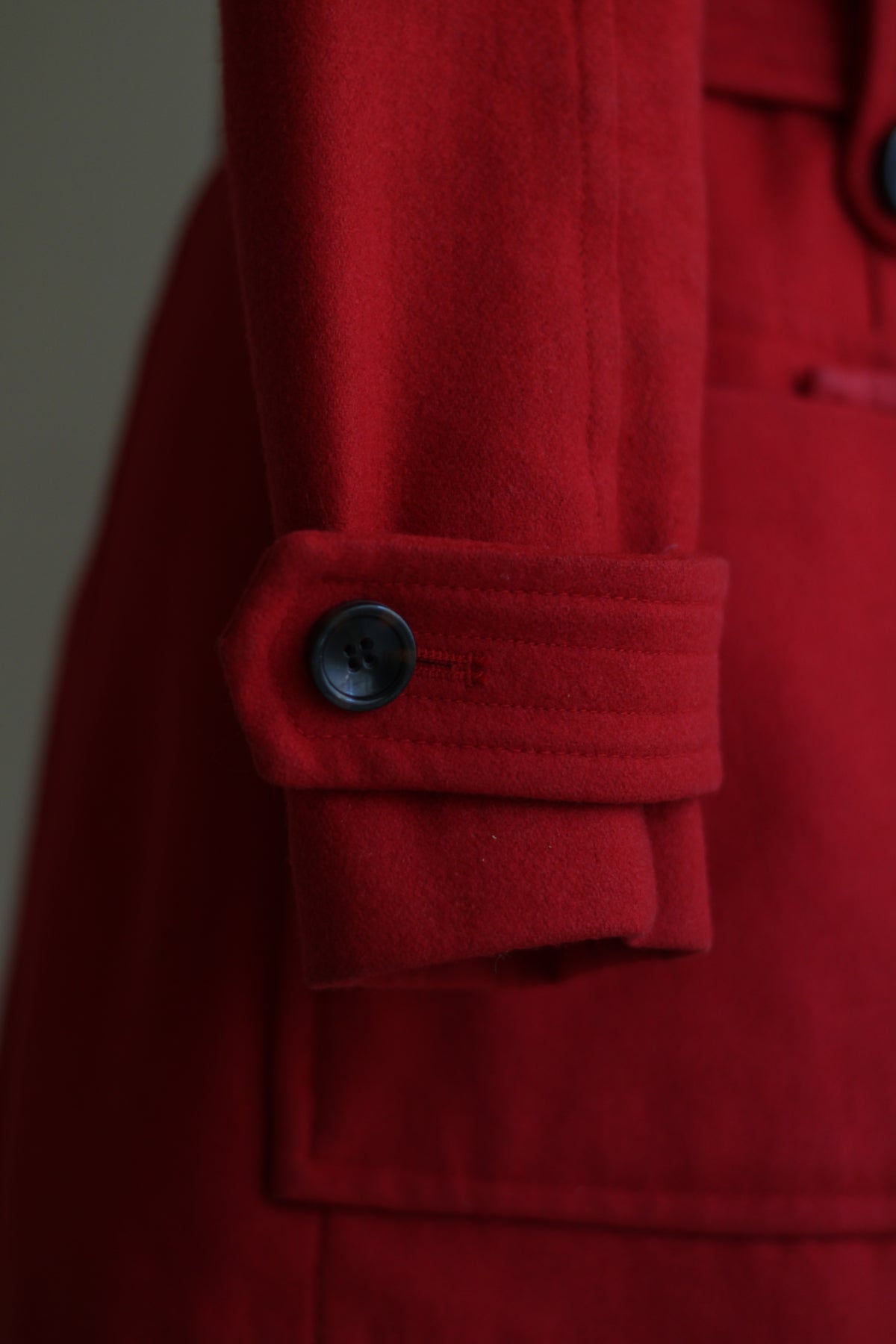 Casaco Zara 60%lã vermelho M