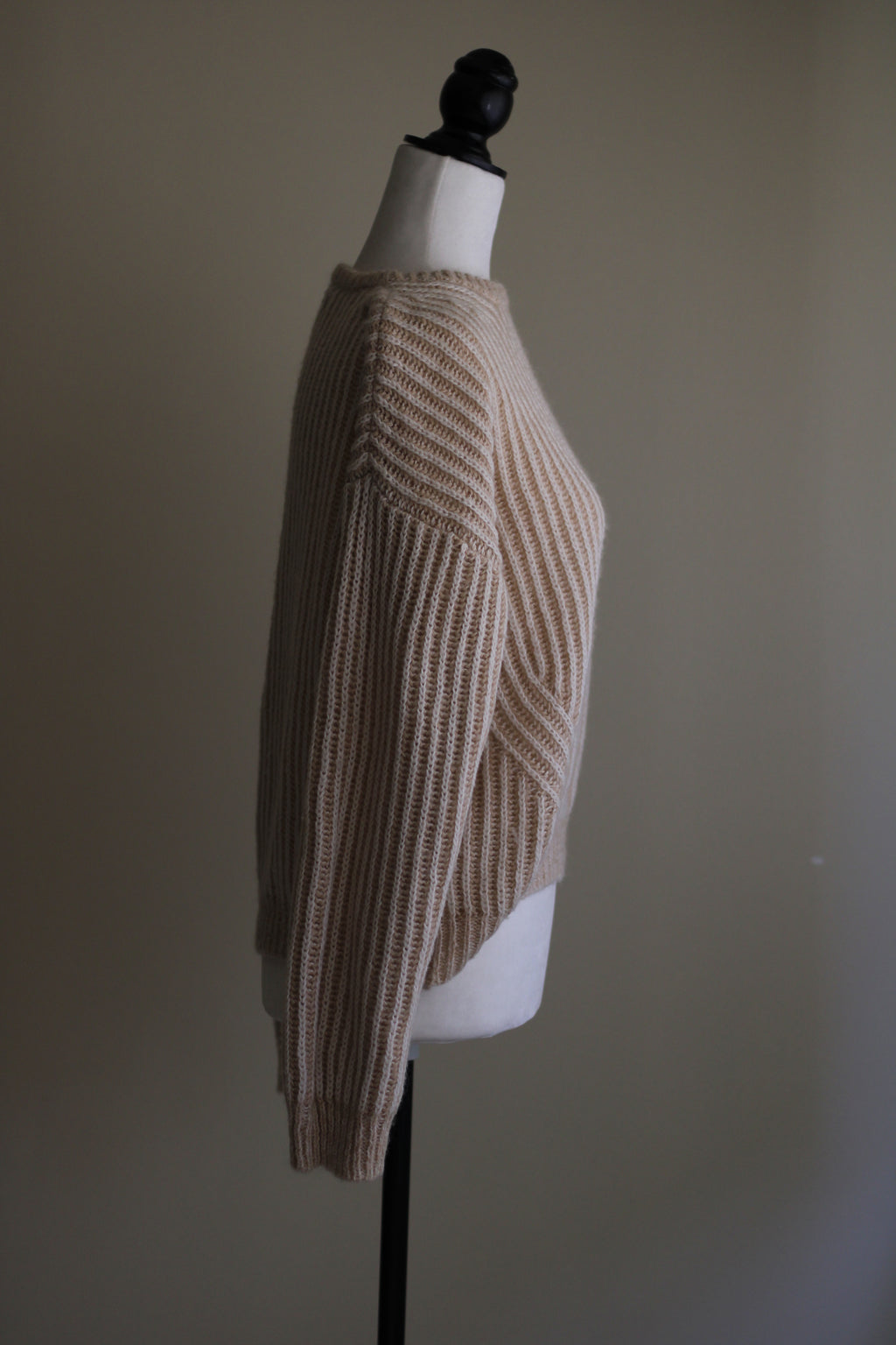 Camisola tricot lã Natura bege XL