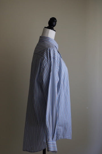 Camisa alfaiataria azul Enzo Baggio 40