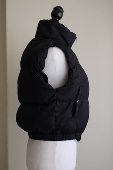 Colete Puffer Preto Anwnd L