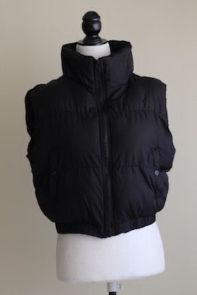 Colete Puffer Preto Anwnd L