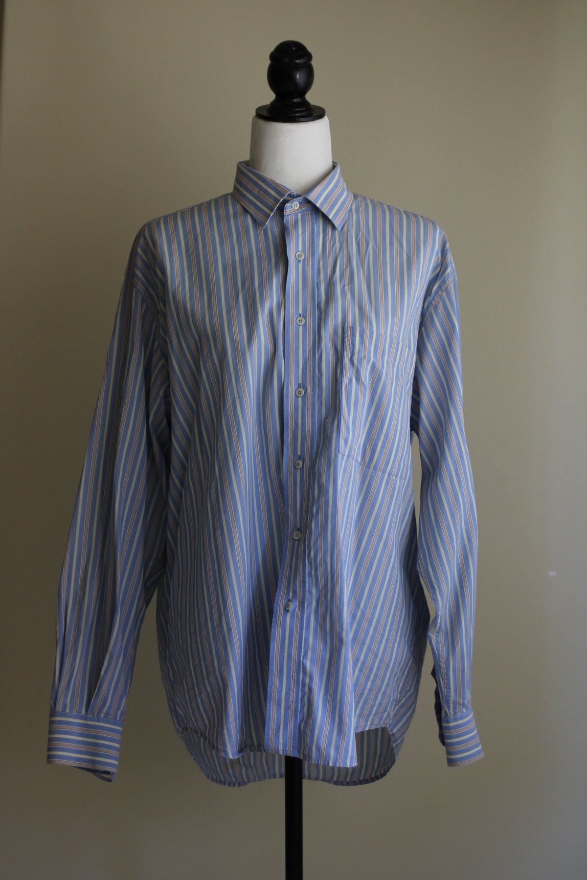 Camisa alfaiataria azul Enzo Baggio 40