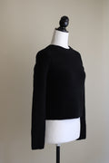 Camisola Club Monaco 60% lã preta canelada