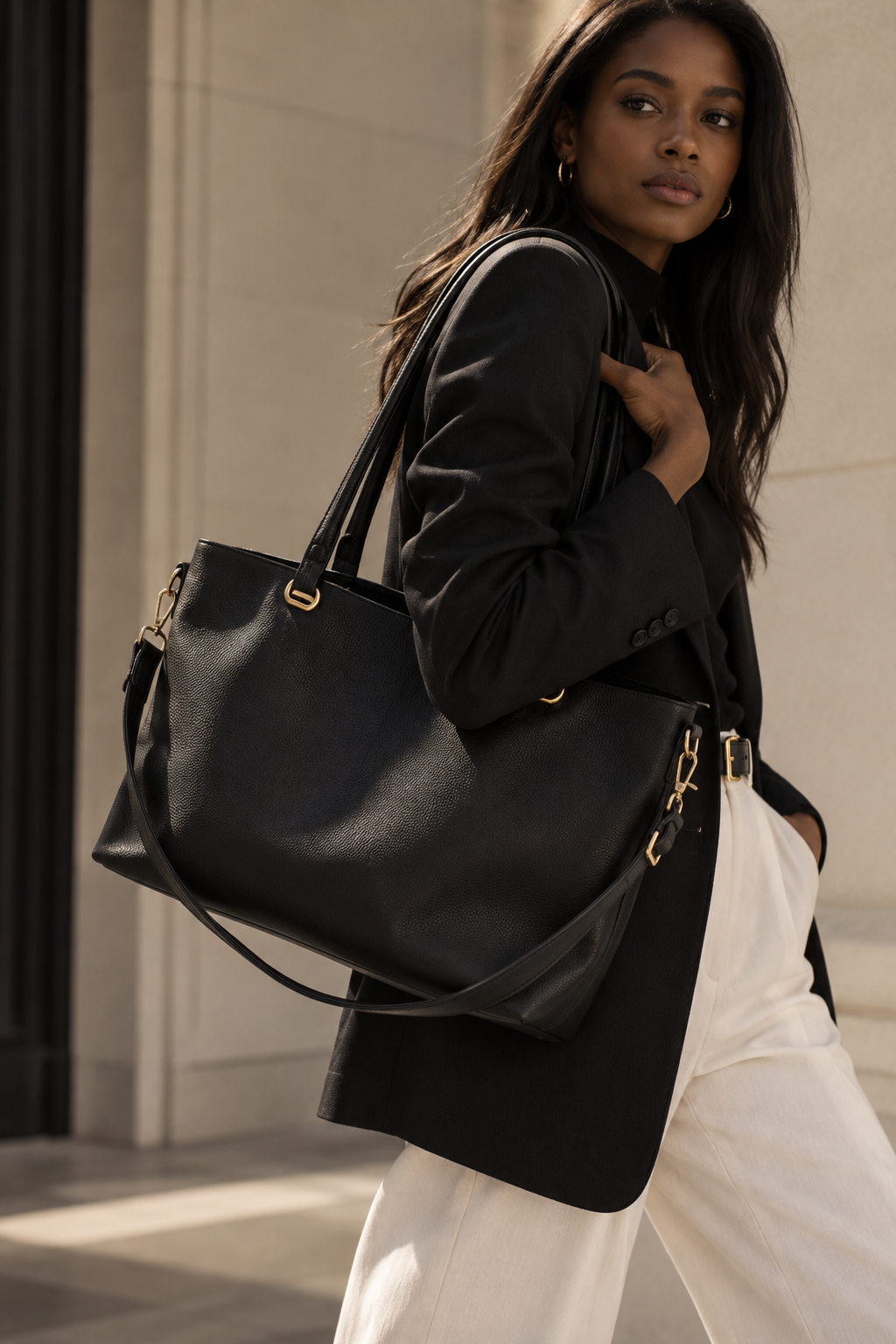 Mala shopper bag preta