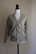 Cardigan vintage cinzento lã L
