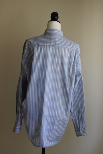 Camisa alfaiataria azul Enzo Baggio 40