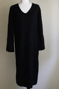 Vestido midi preto tricot S/M