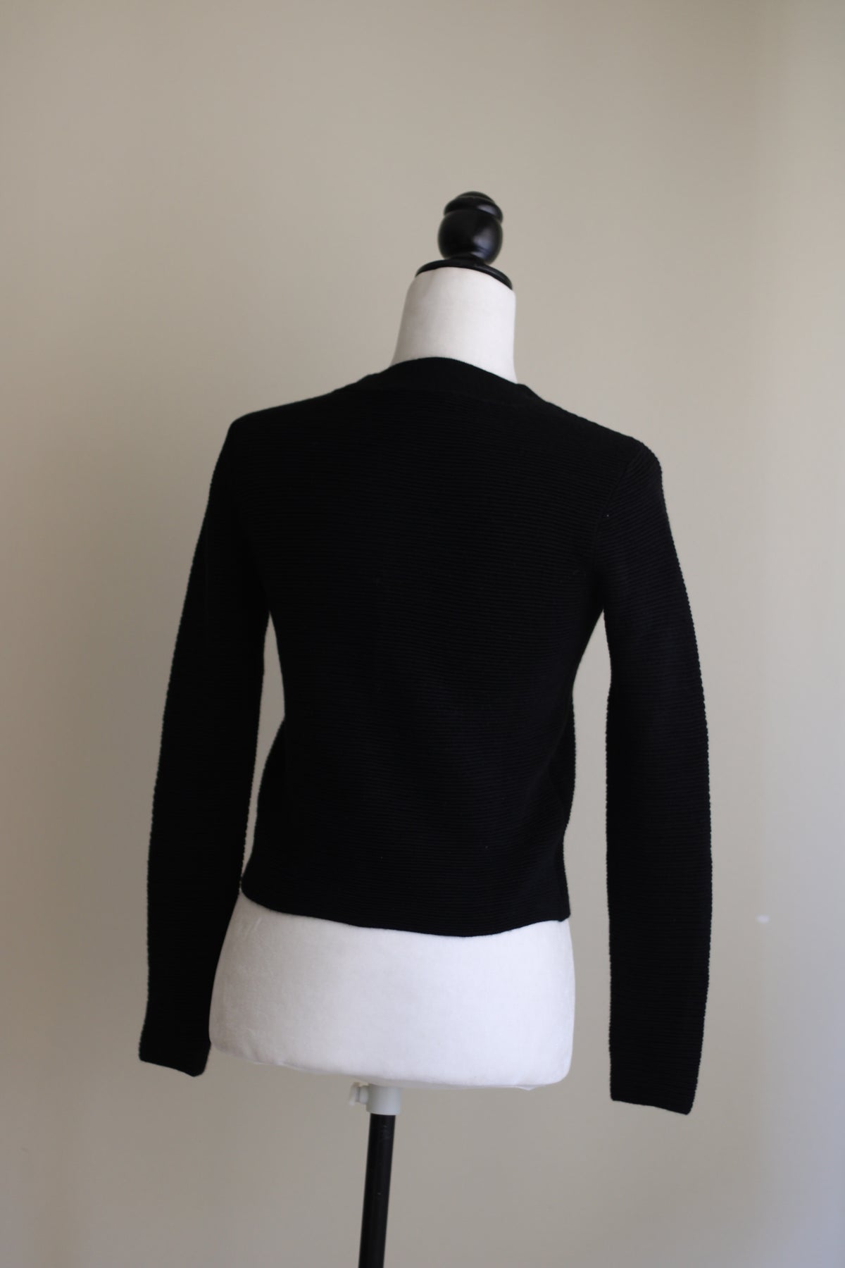 Camisola Club Monaco 60% lã preta canelada