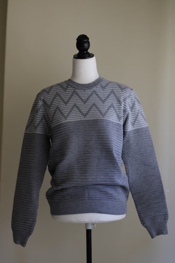 Camisola tricot cinzento vintage XL