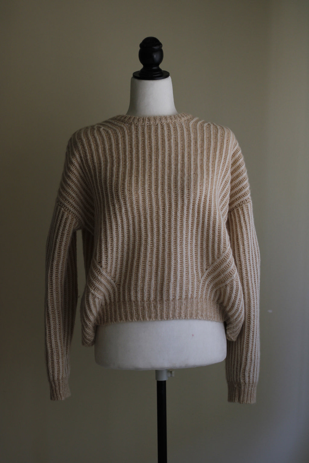 Camisola tricot lã Natura bege XL