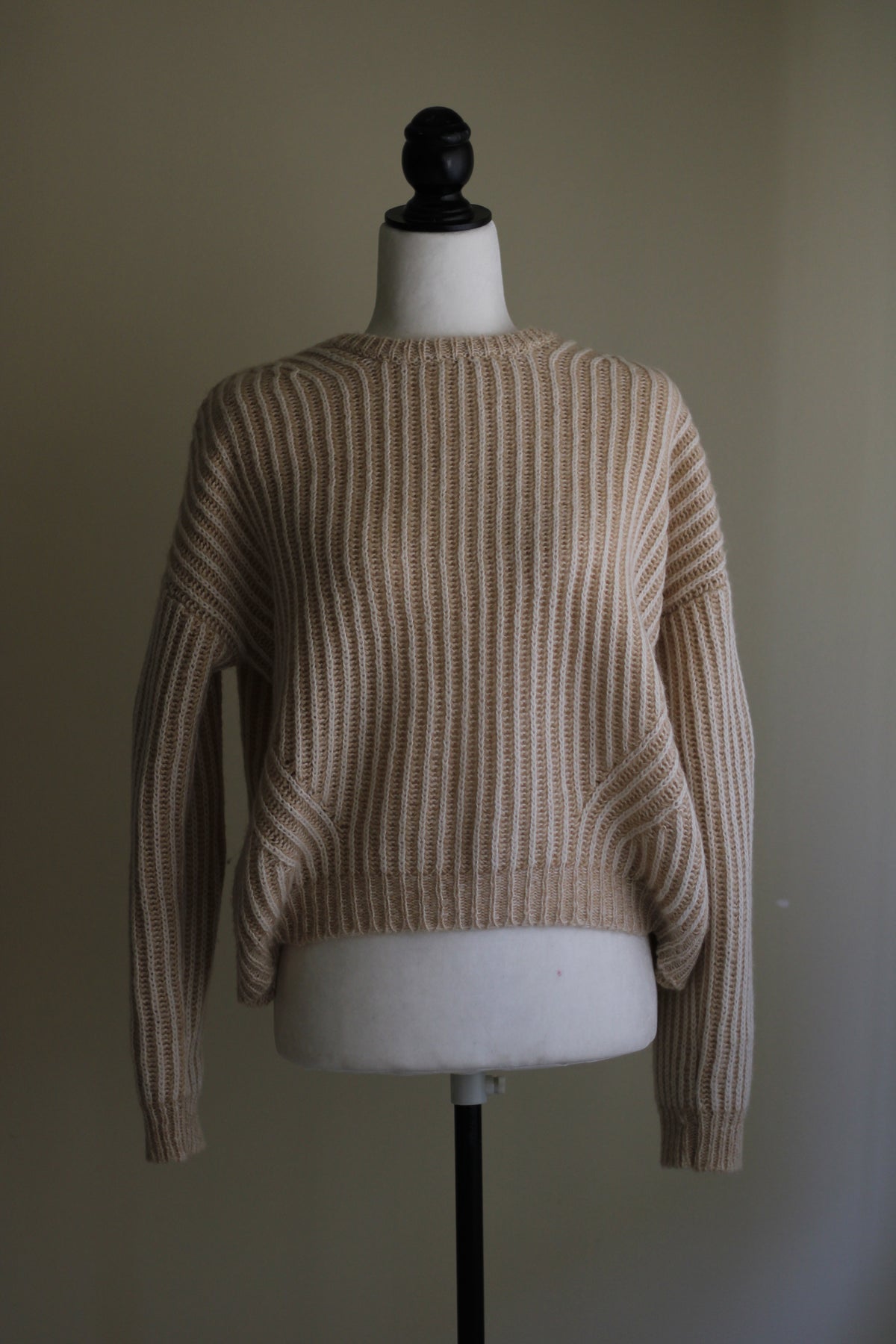 Camisola tricot lã Natura bege XL