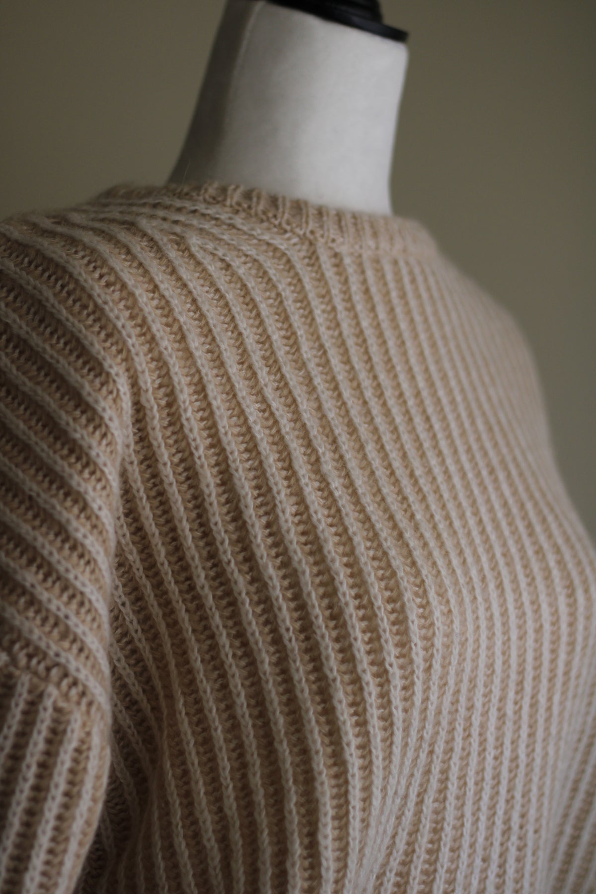 Camisola tricot lã Natura bege XL