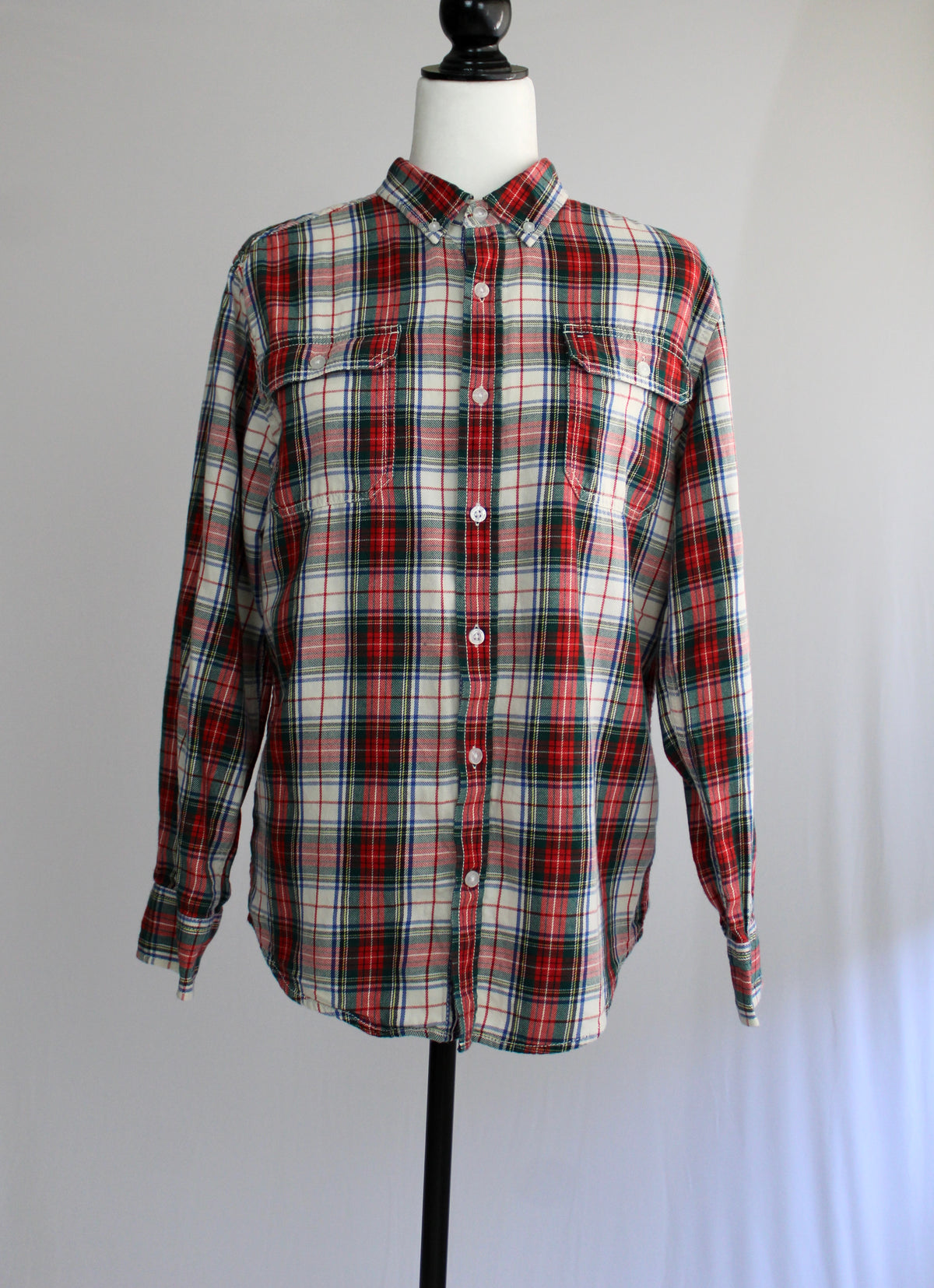 Camisa aos quadrados Tommy Hilfiger, vista lateral
