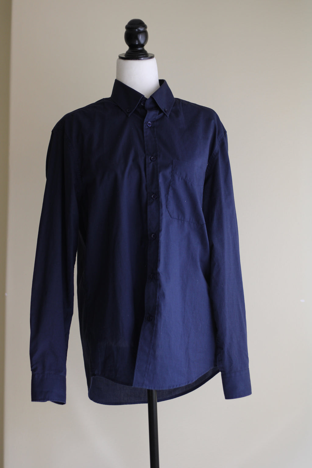 Camisa algodão azul marinho Basics M