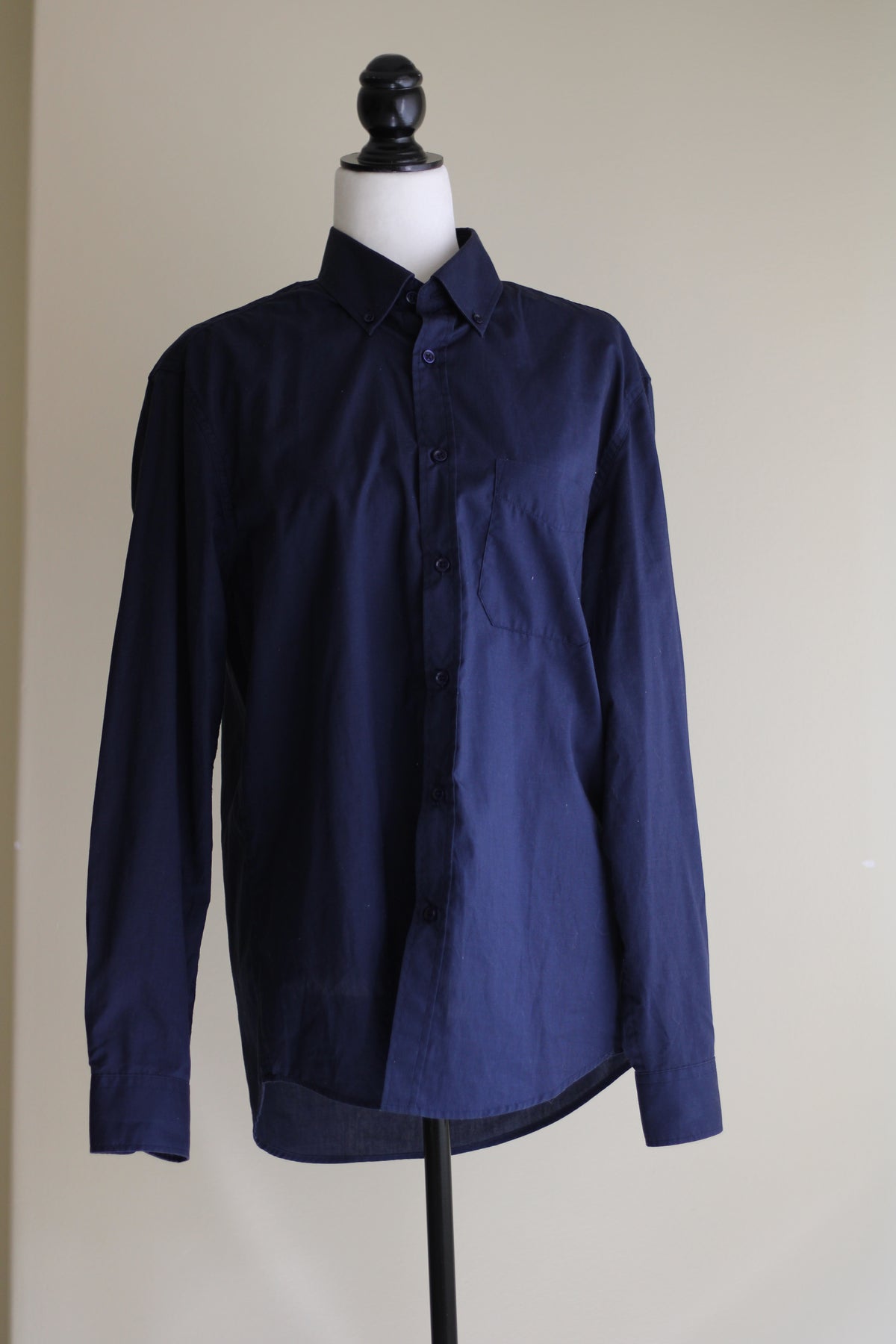 Camisa algodão azul marinho Basics M