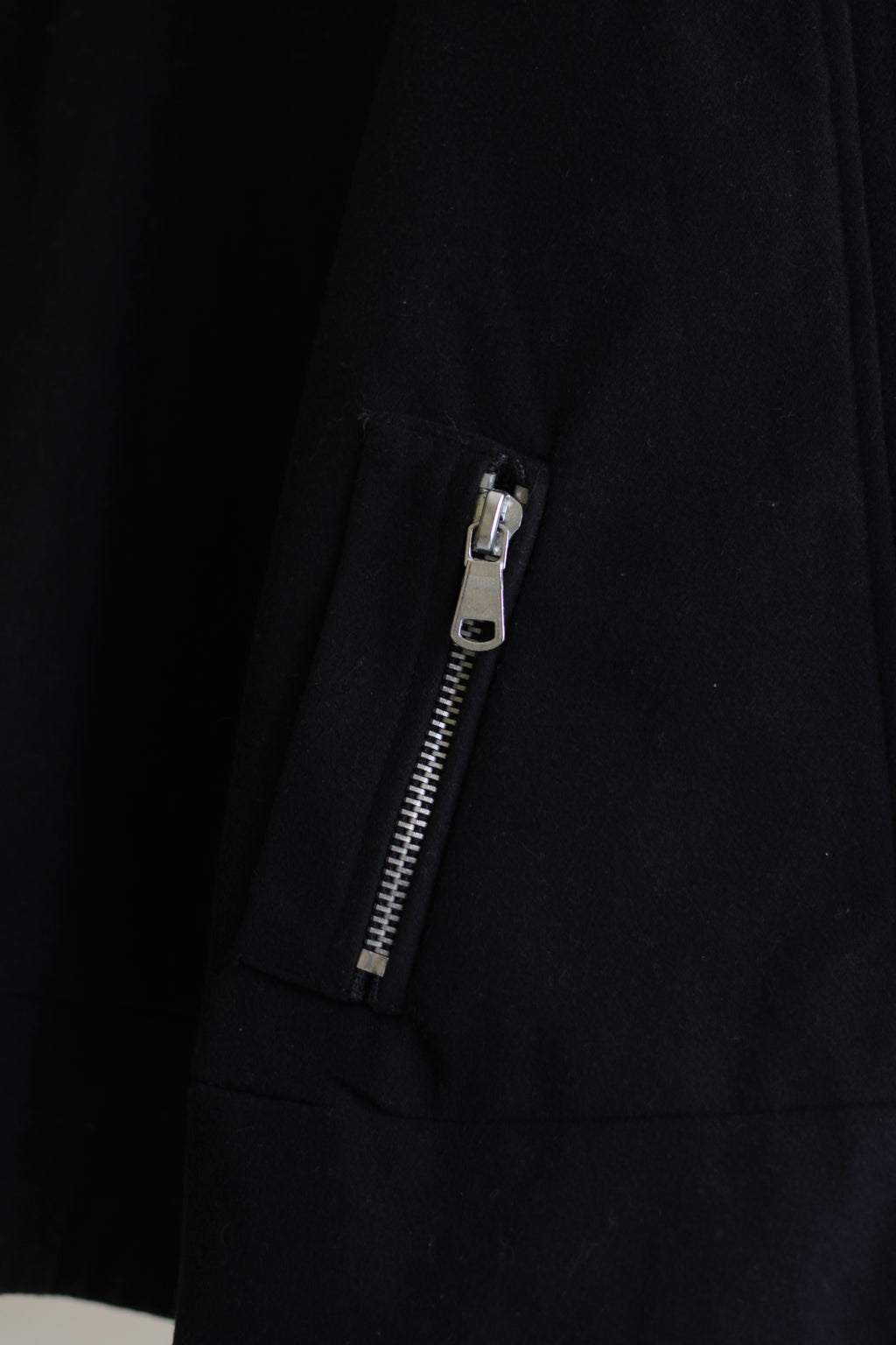 Capa preta lã Stradivarius S