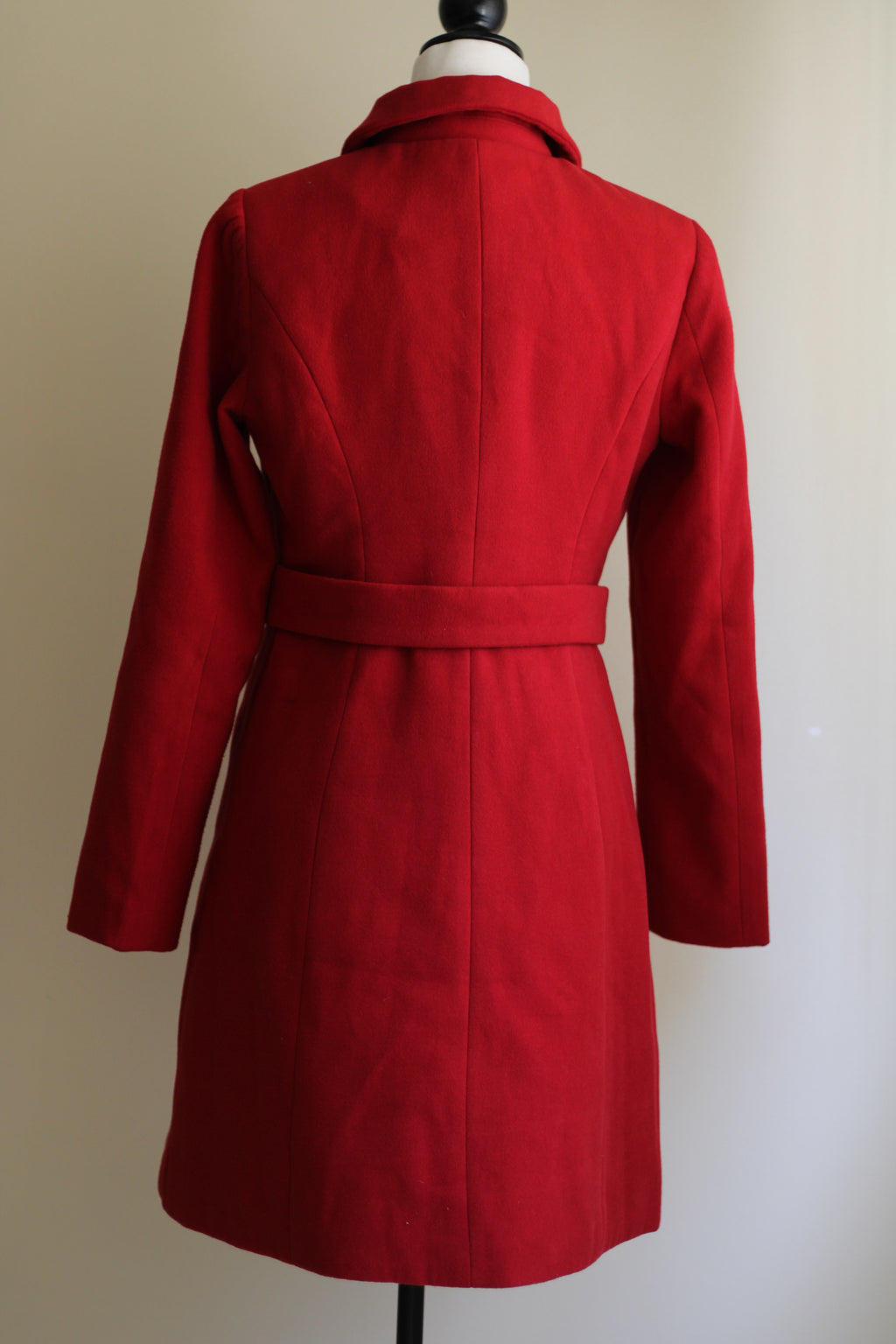 Sobretudo vermelho vintage La Redoute M