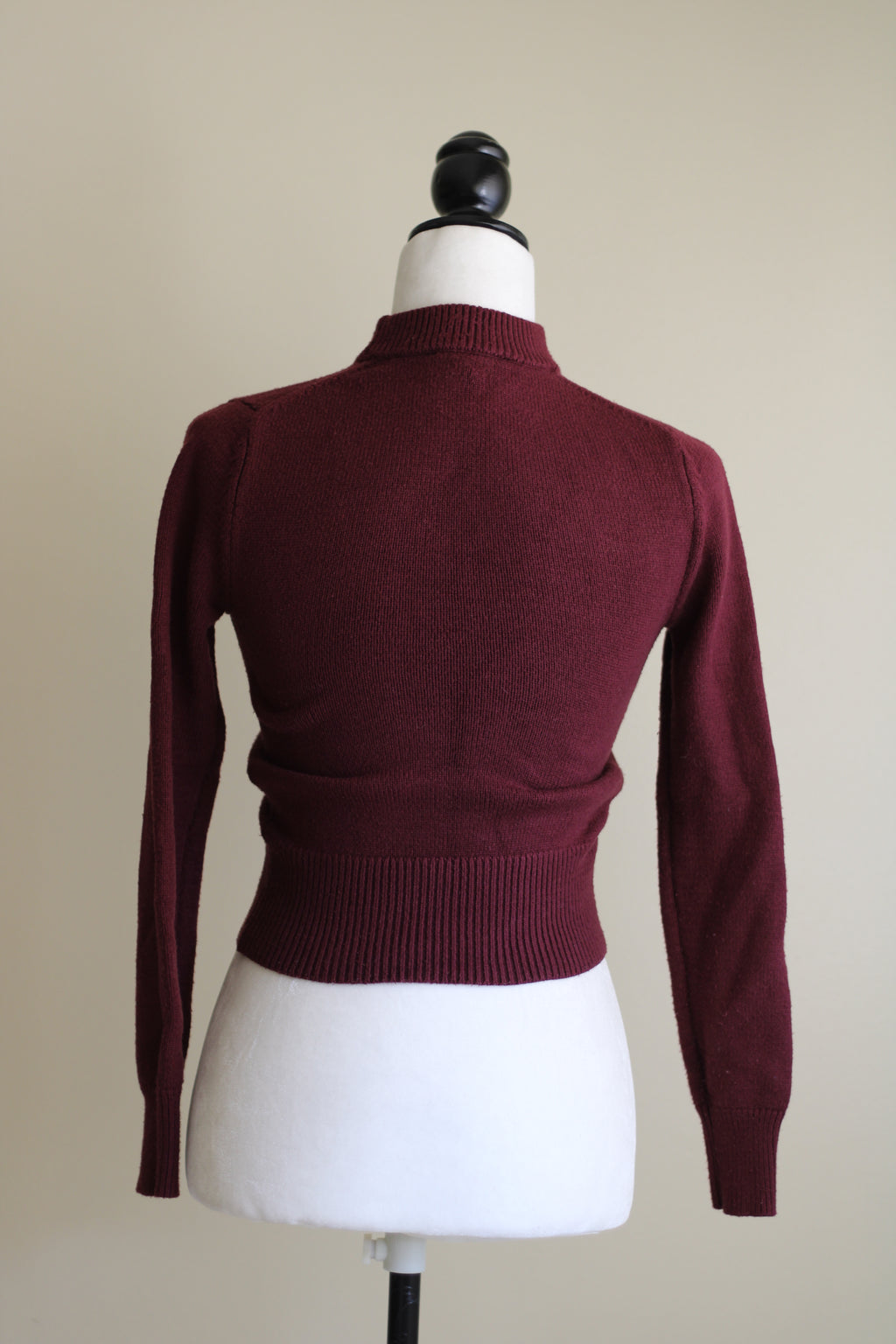 Turtleneck Bordeaux Zara cropped S