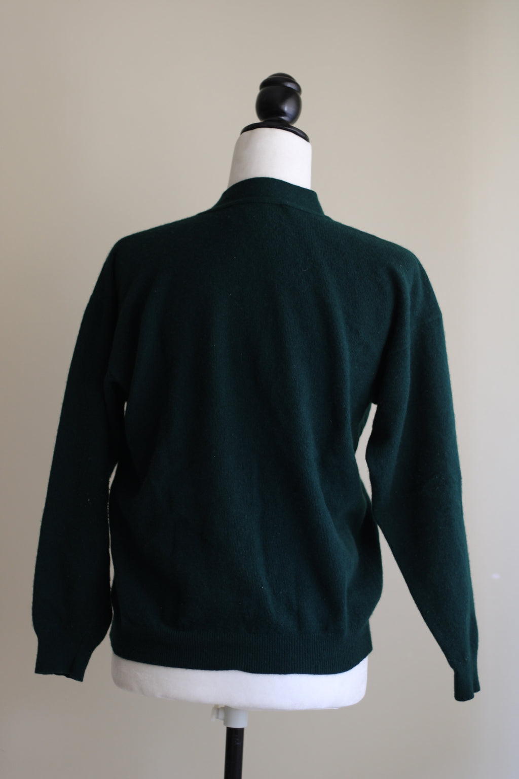 Cardigã verde Tiffany 100% lã XS