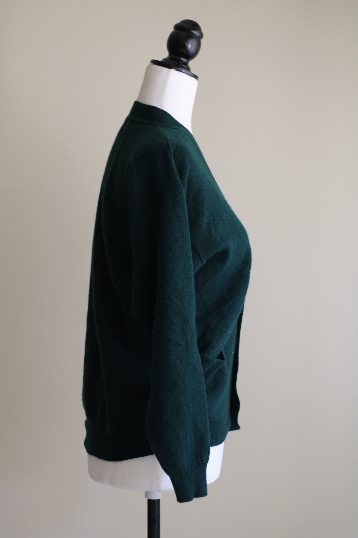 Cardigã verde Tiffany 100% lã XS
