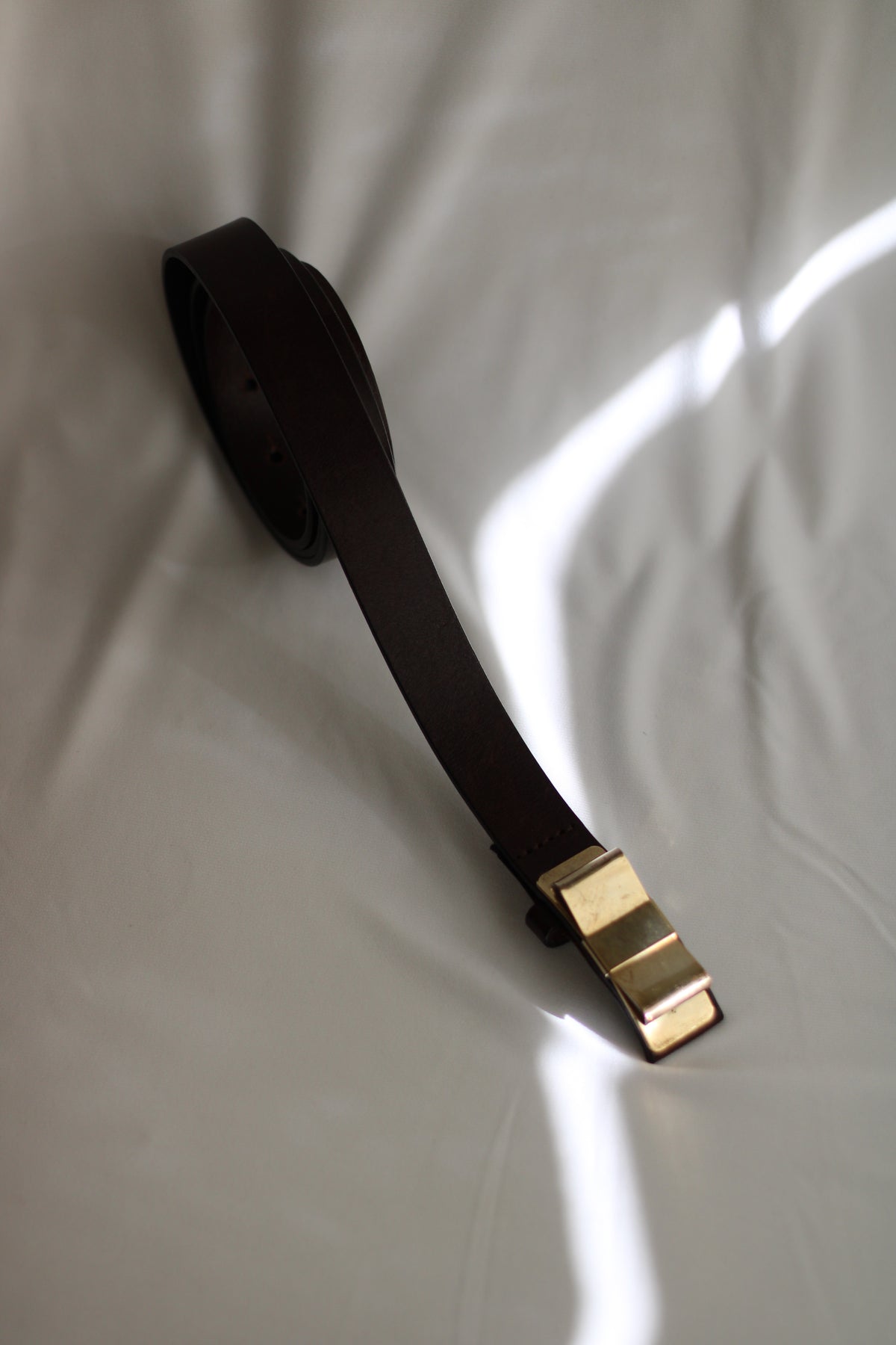 Cinto Vintage 108cm Pele Castanha Massimo Dutti