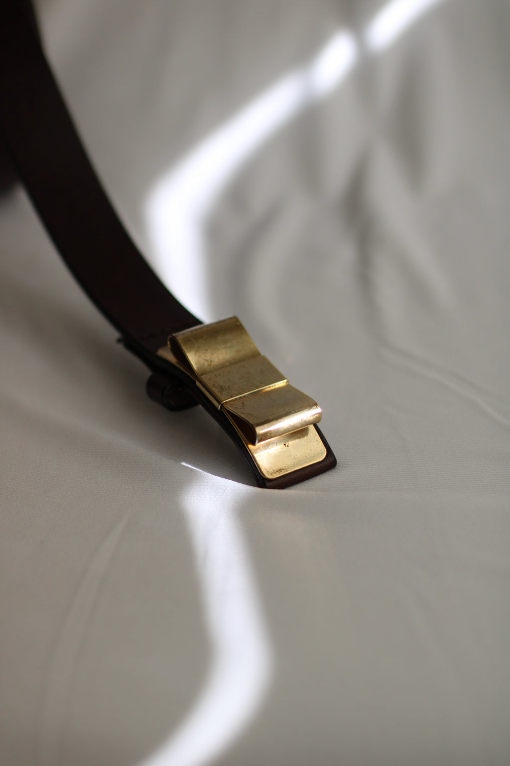 Cinto Vintage 108cm Pele Castanha Massimo Dutti