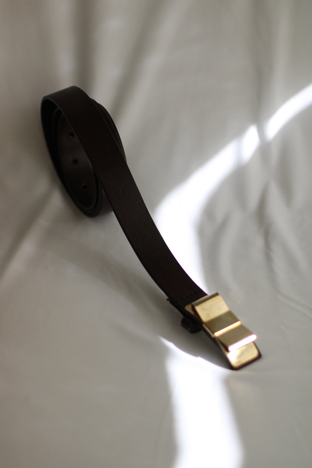 Cinto Vintage 108cm Pele Castanha Massimo Dutti