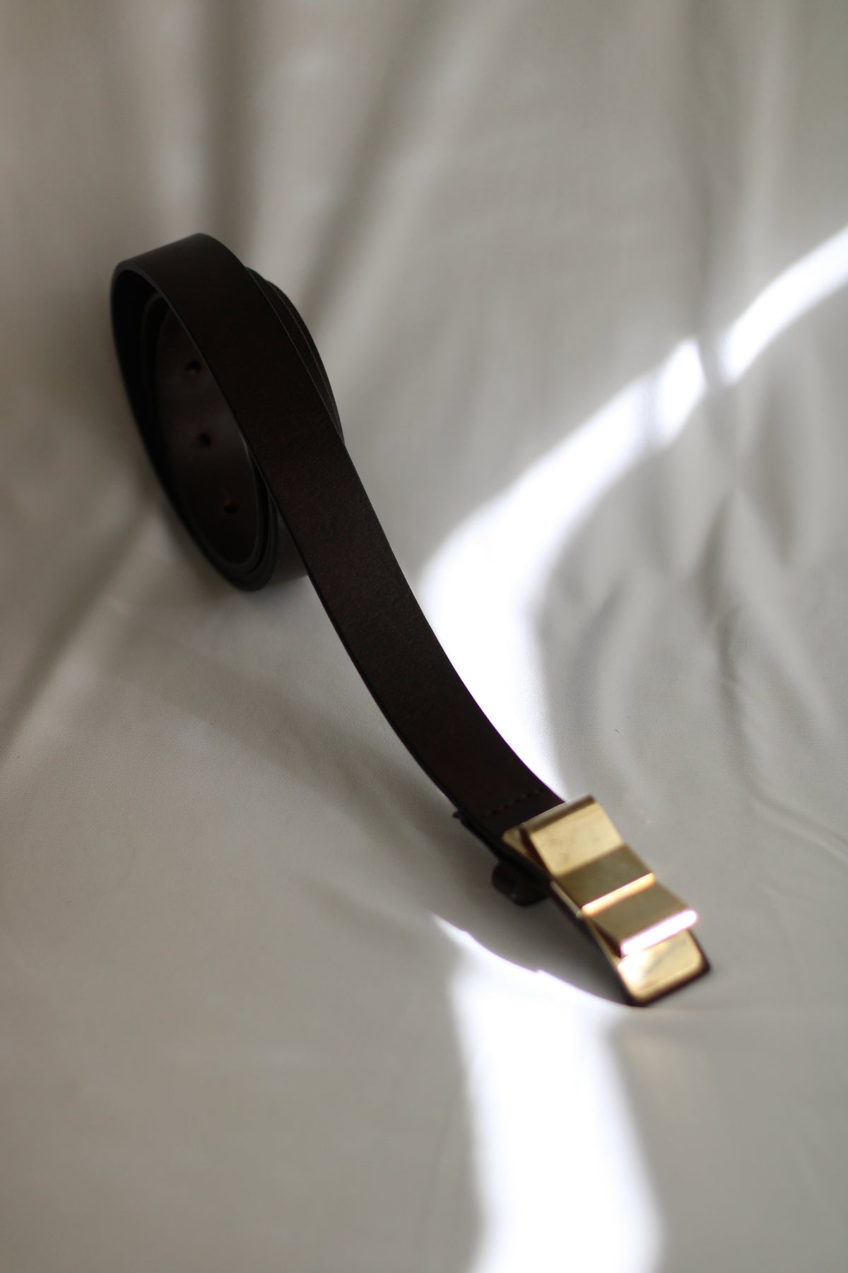 Cinto Vintage 108cm Pele Castanha Massimo Dutti
