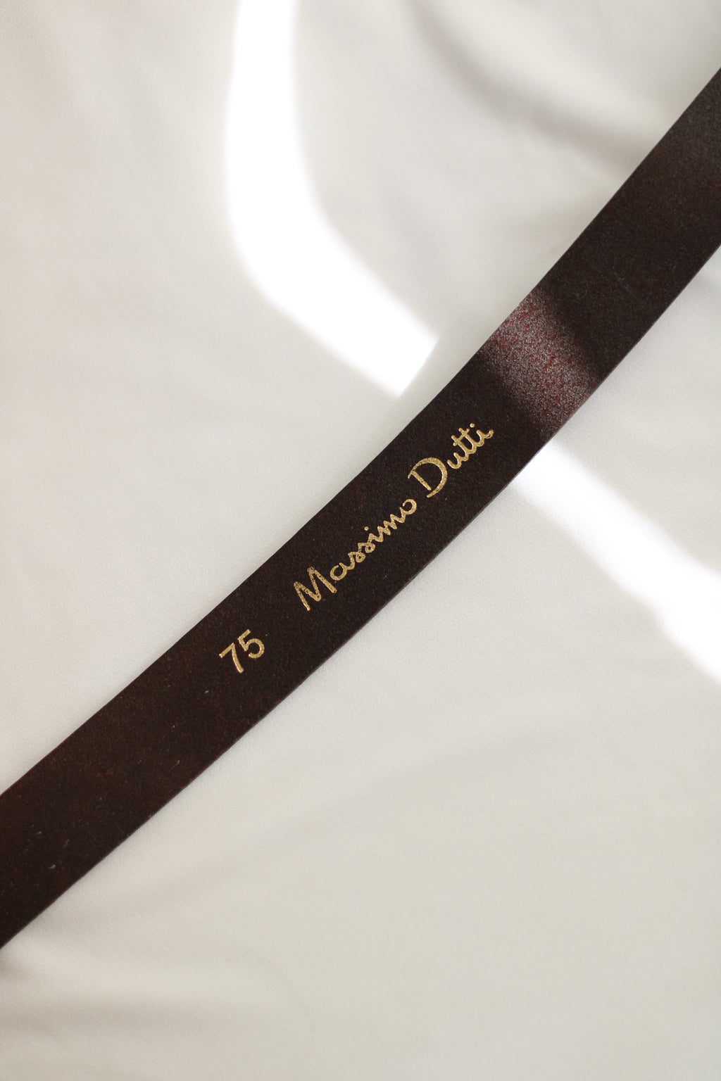 Cinto Vintage 108cm Pele Castanha Massimo Dutti