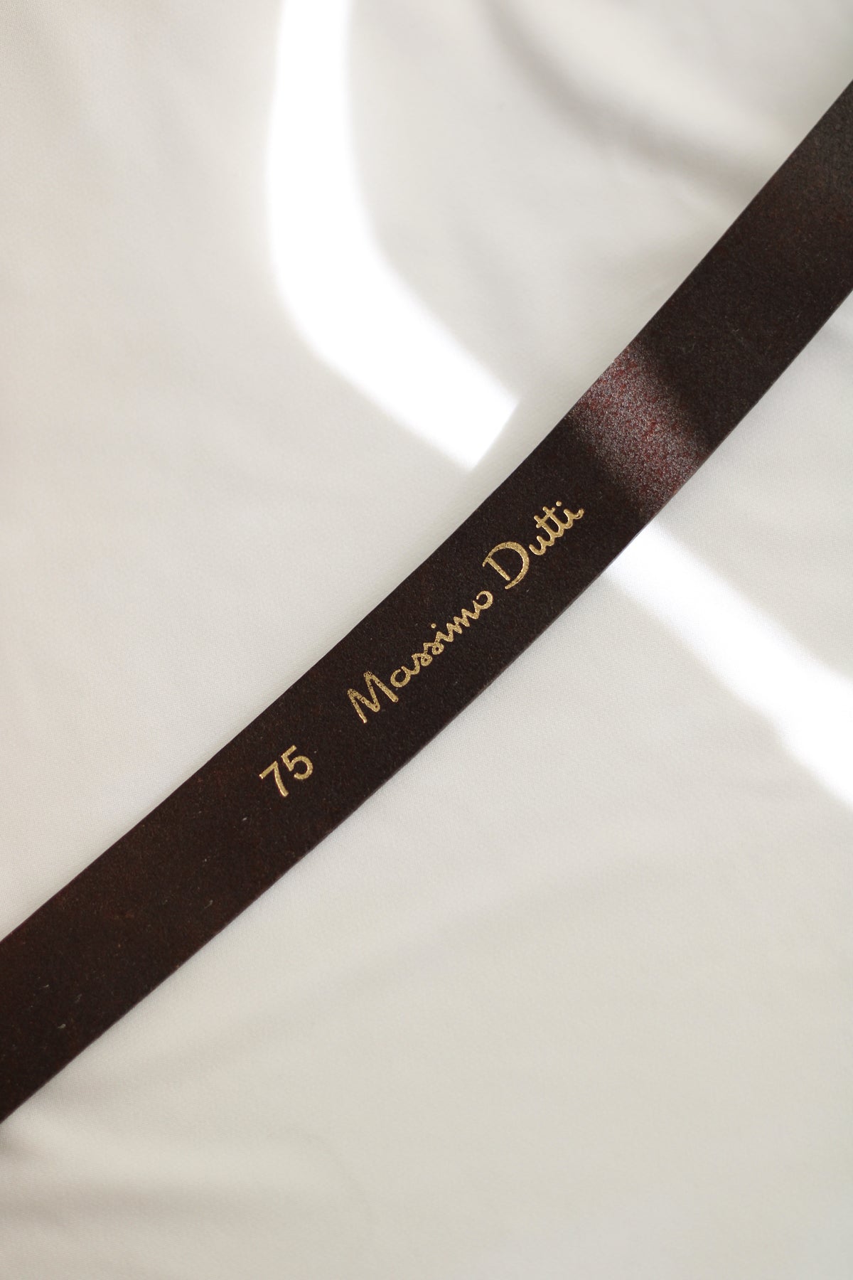 Cinto Vintage 108cm Pele Castanha Massimo Dutti