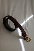 Cinto Vintage em Pele Castanha 119cm Valiju