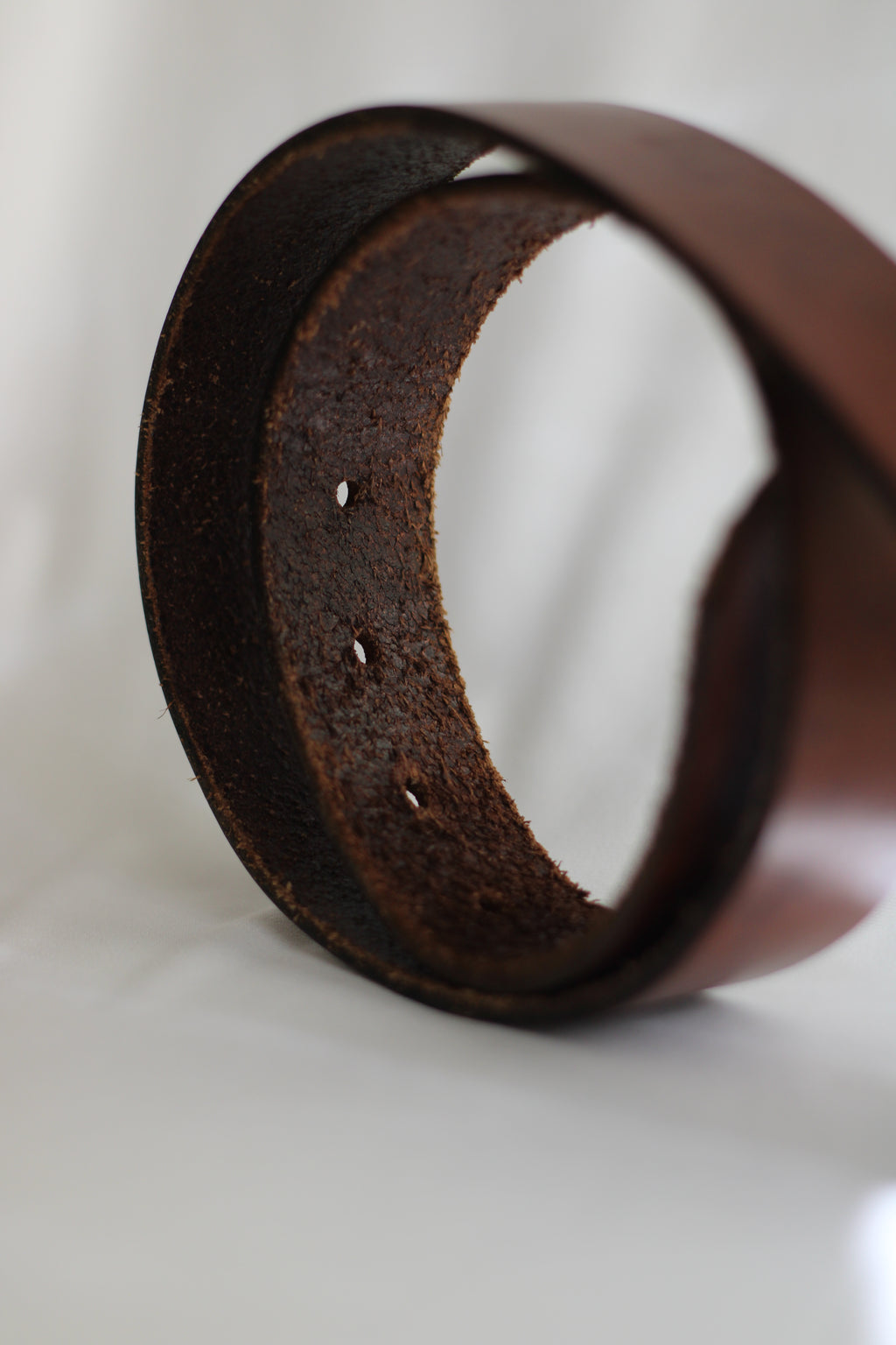 Cinto Vintage em Pele Castanha 94cm