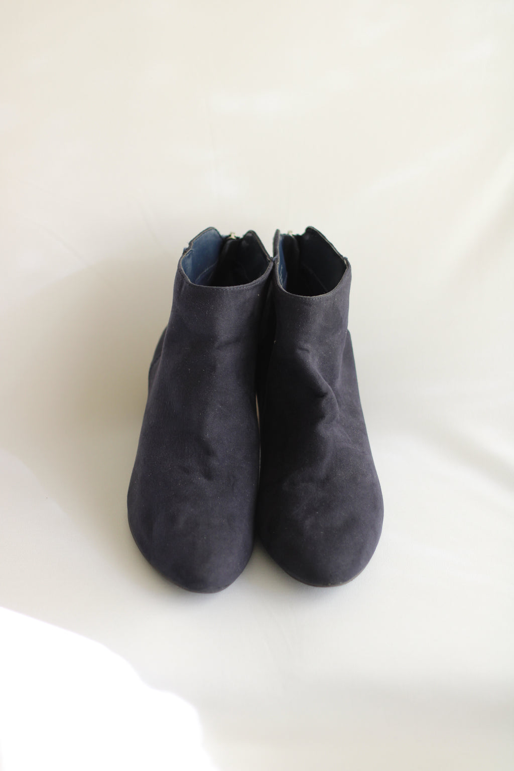 Bota Ankle Boot azul Camurça 40