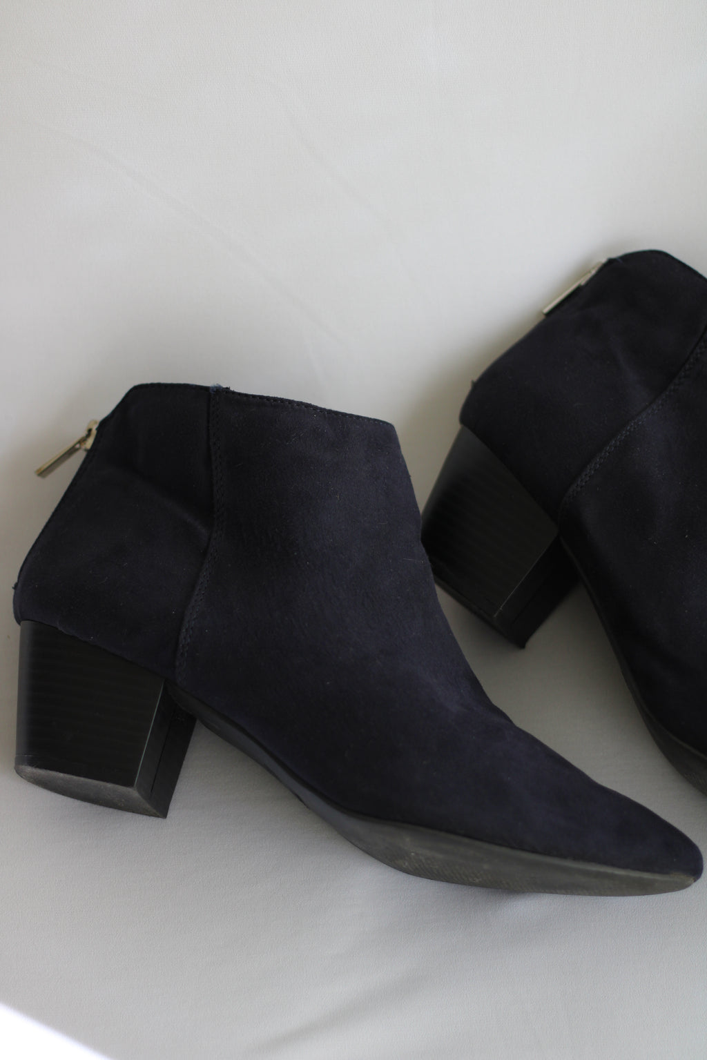 Bota Ankle Boot azul Camurça 40