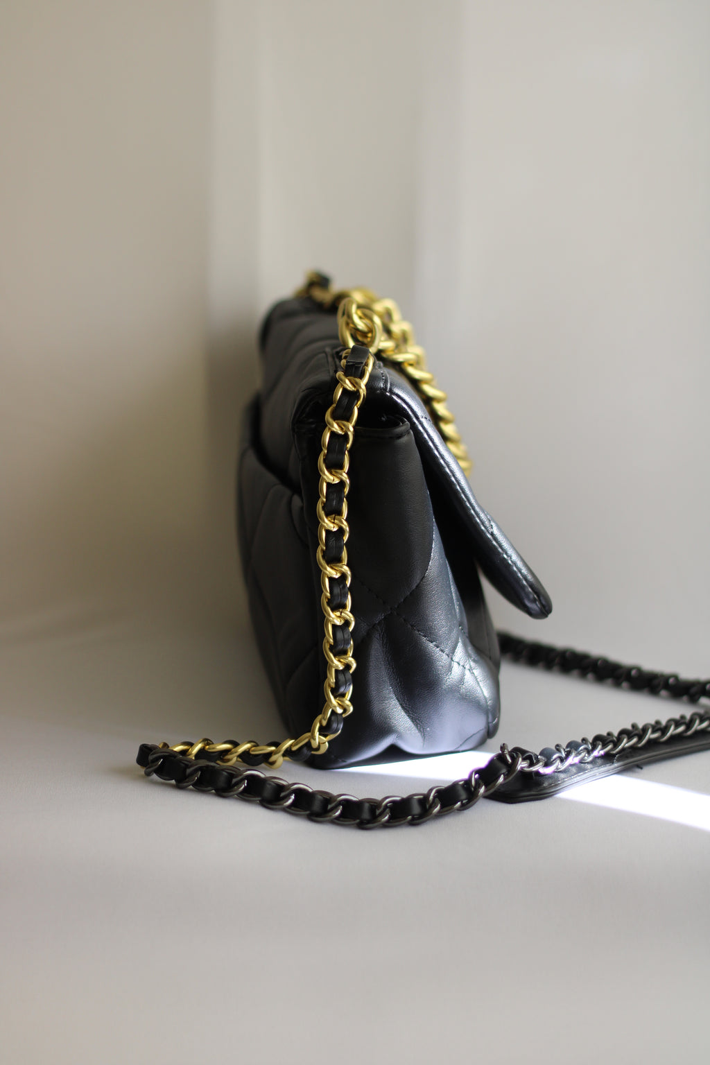 Mala Flipbag preta matelasse