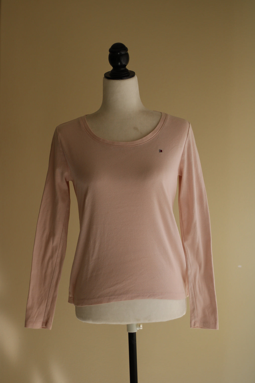Malha Tommy Hilfiger S rosa claro algodão