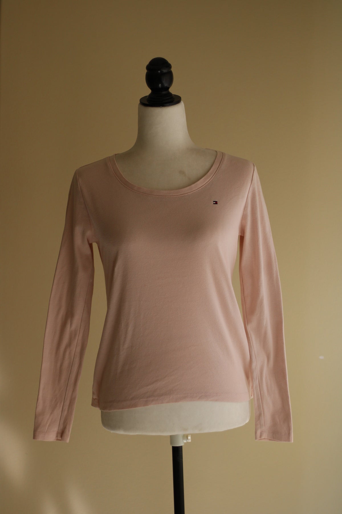 Malha Tommy Hilfiger S rosa claro algodão