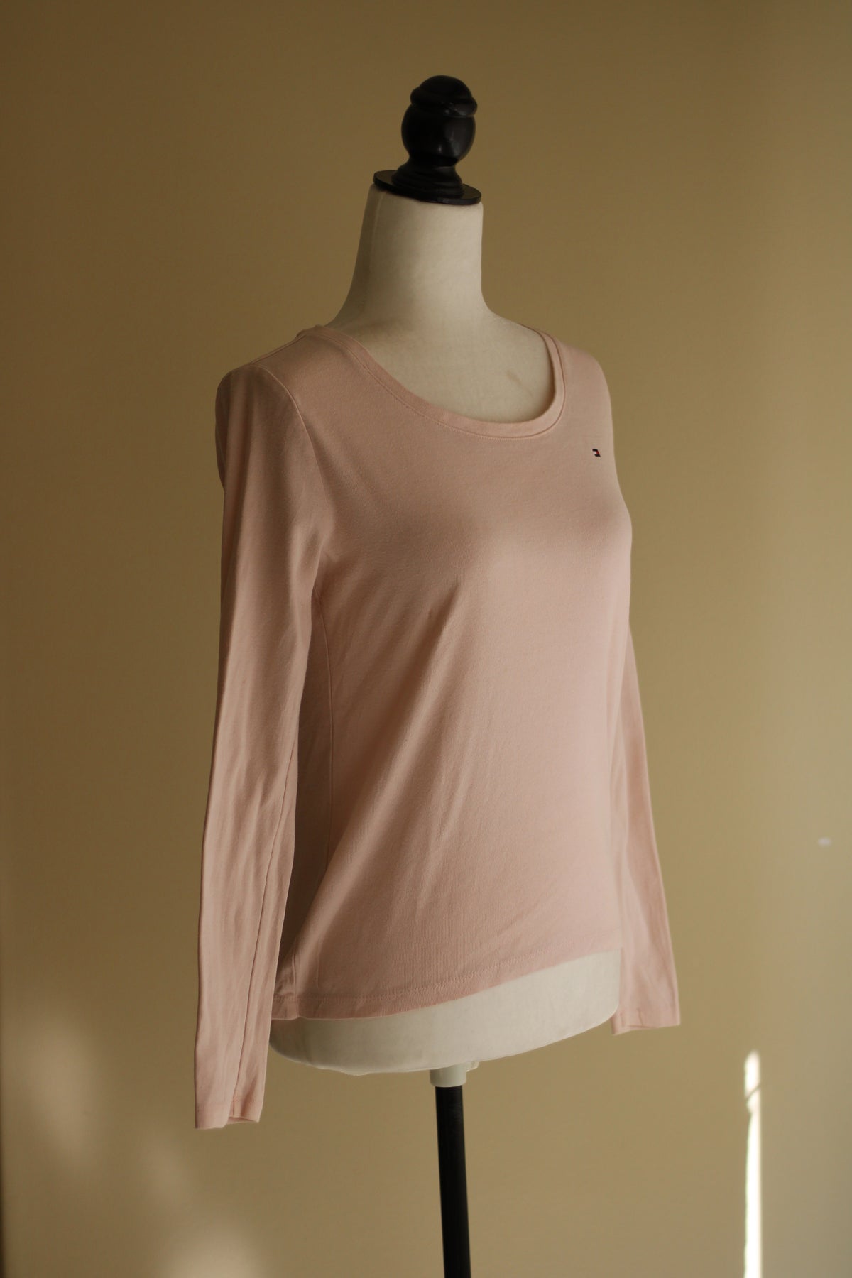Malha Tommy Hilfiger S rosa claro algodão