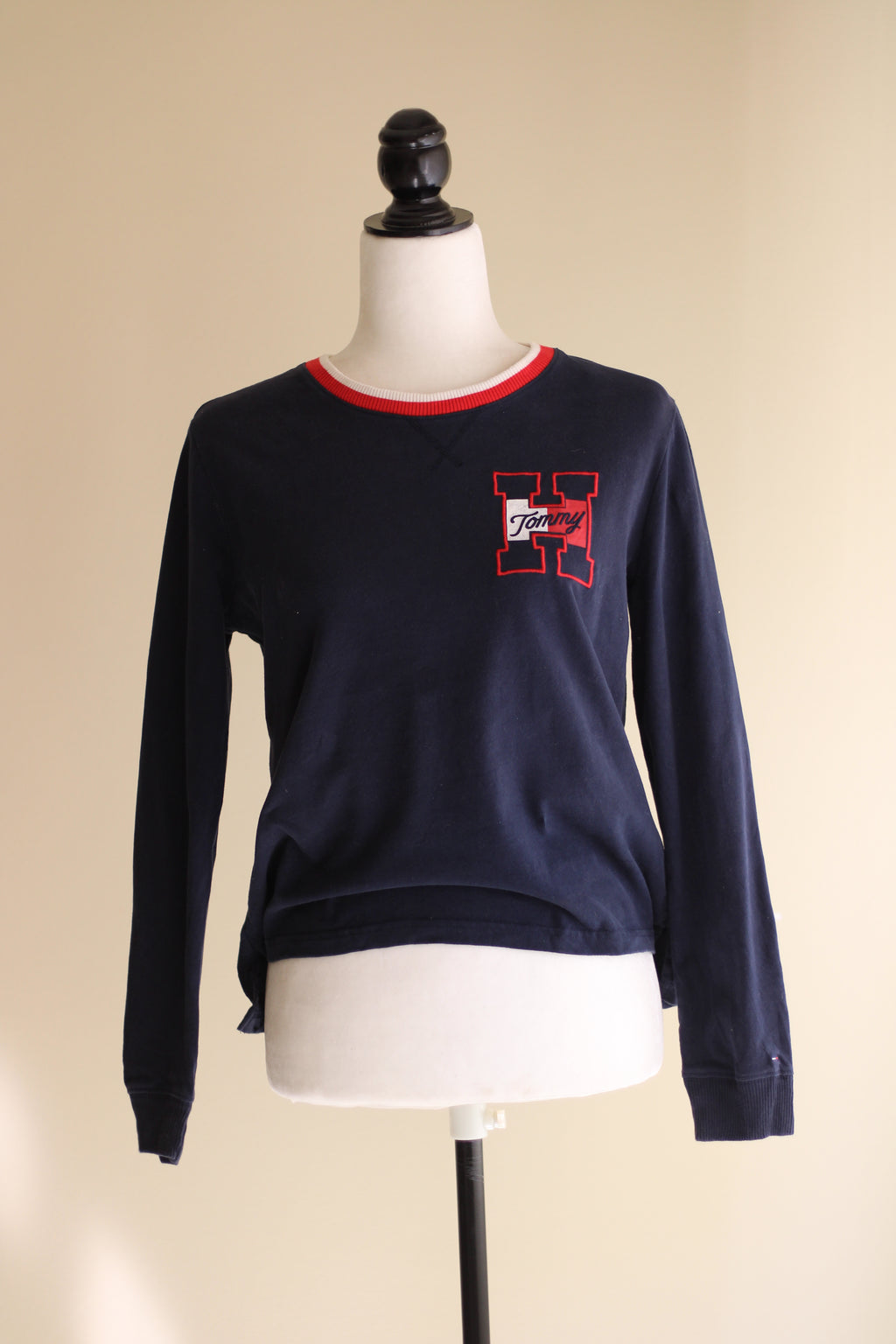 Malha Tommy Hilfiger azul vintage S
