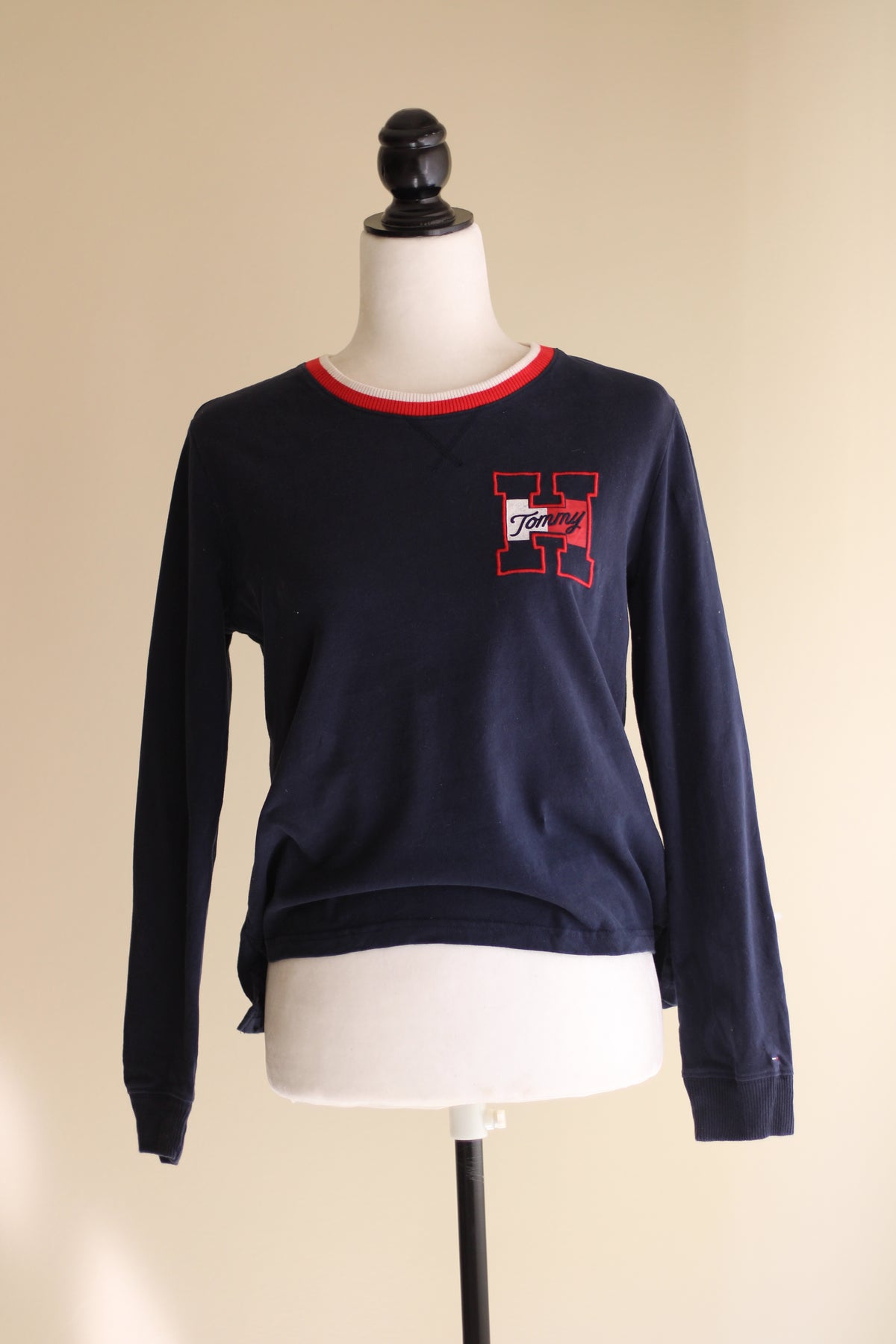 Malha Tommy Hilfiger azul vintage S