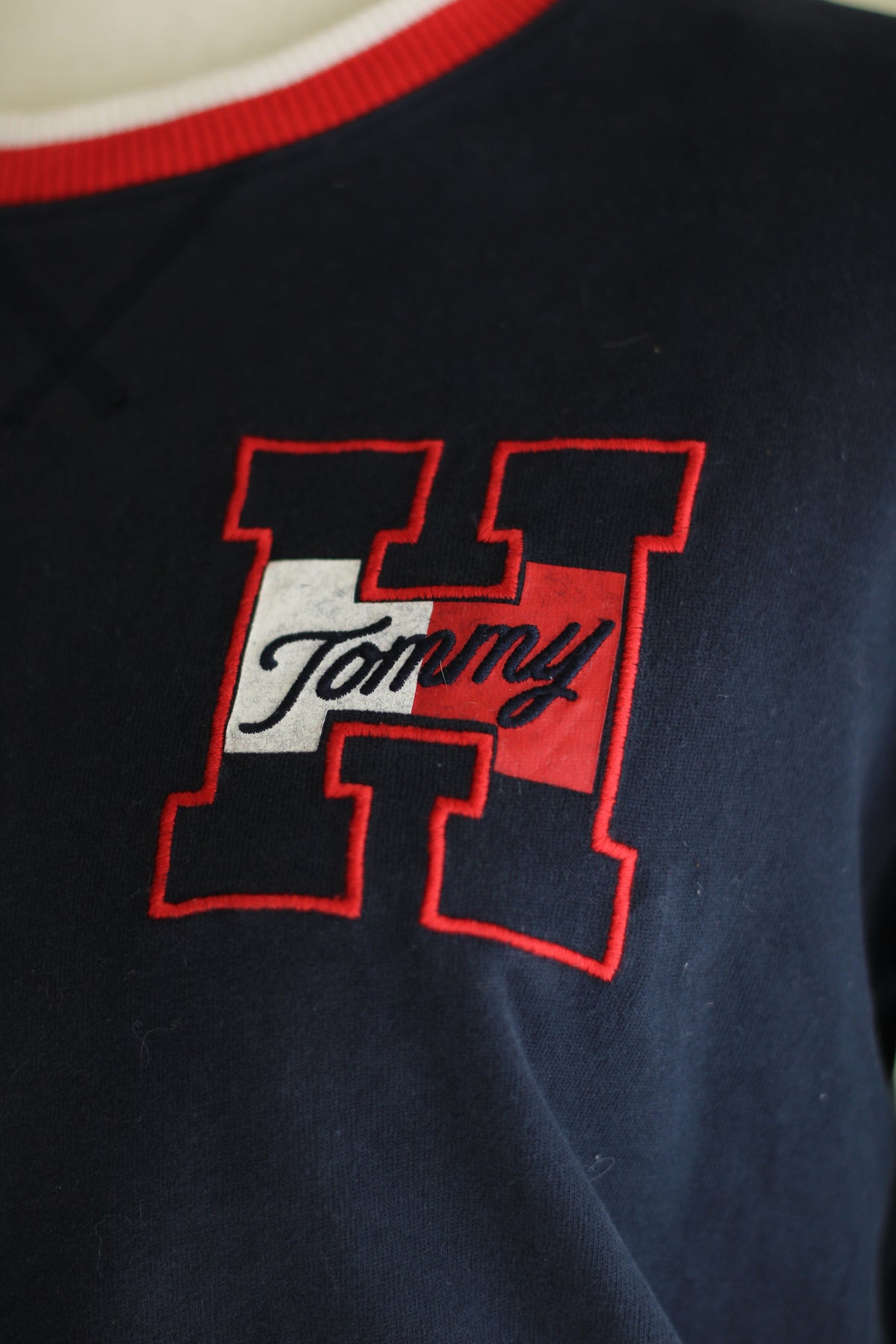 Malha Tommy Hilfiger azul vintage S