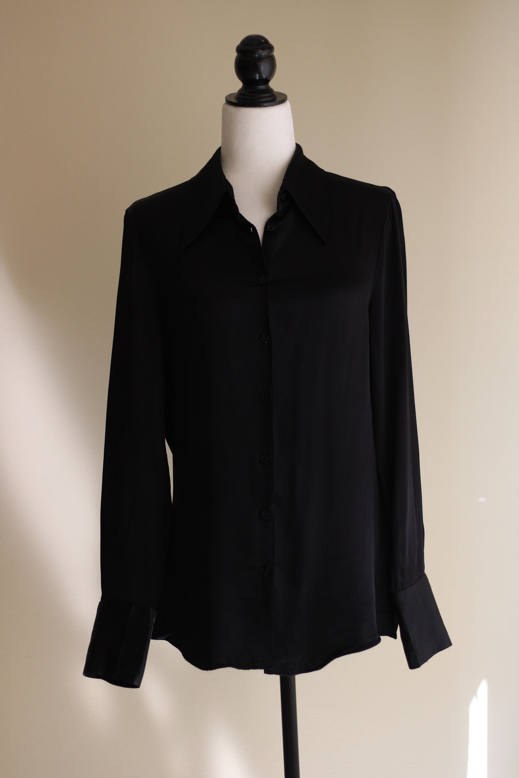 Camisa preta Zara XL