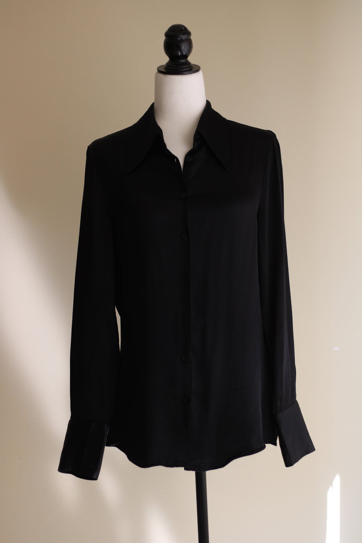 Camisa preta Zara XL