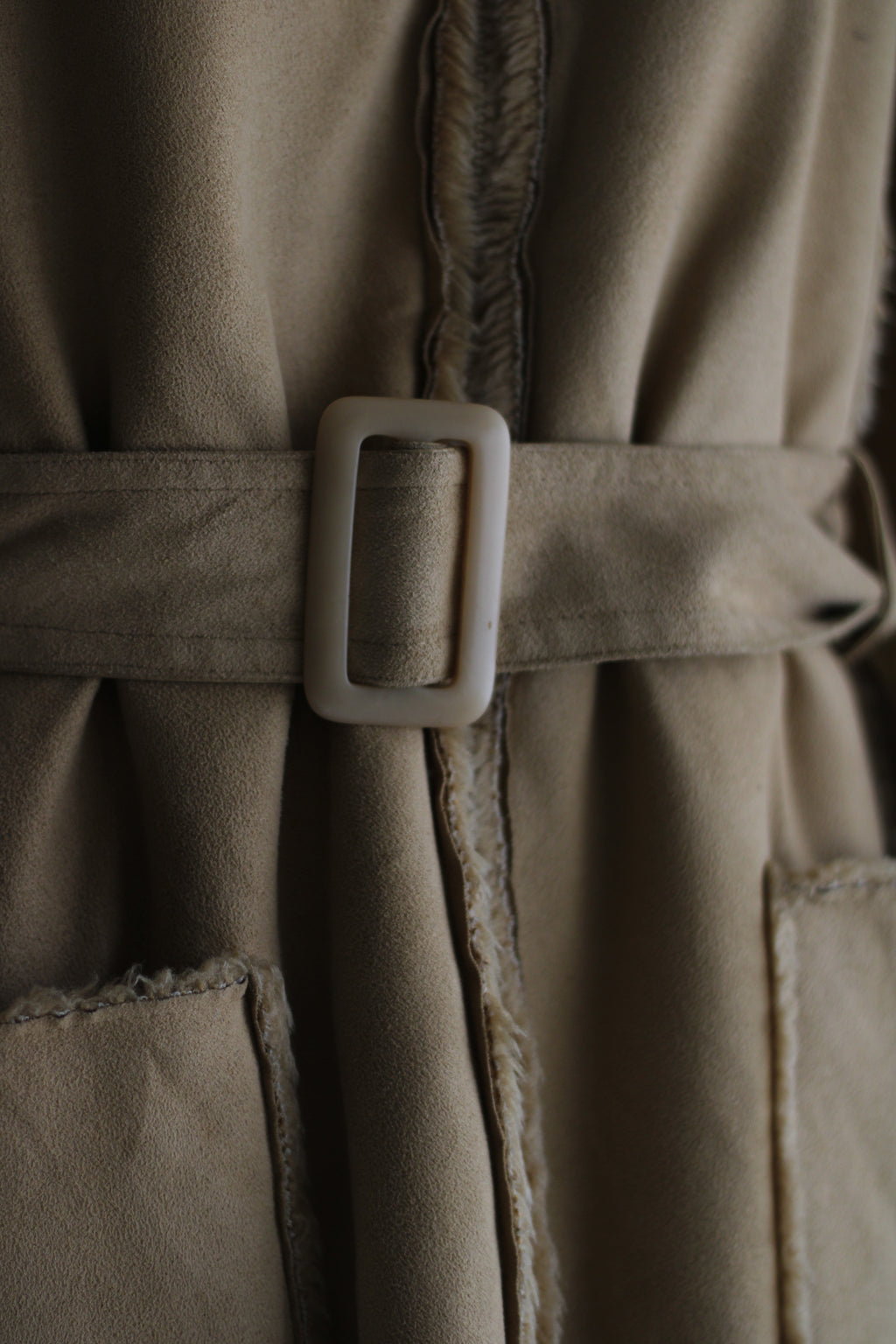 Casaco vintage pelo bege Last woman S
