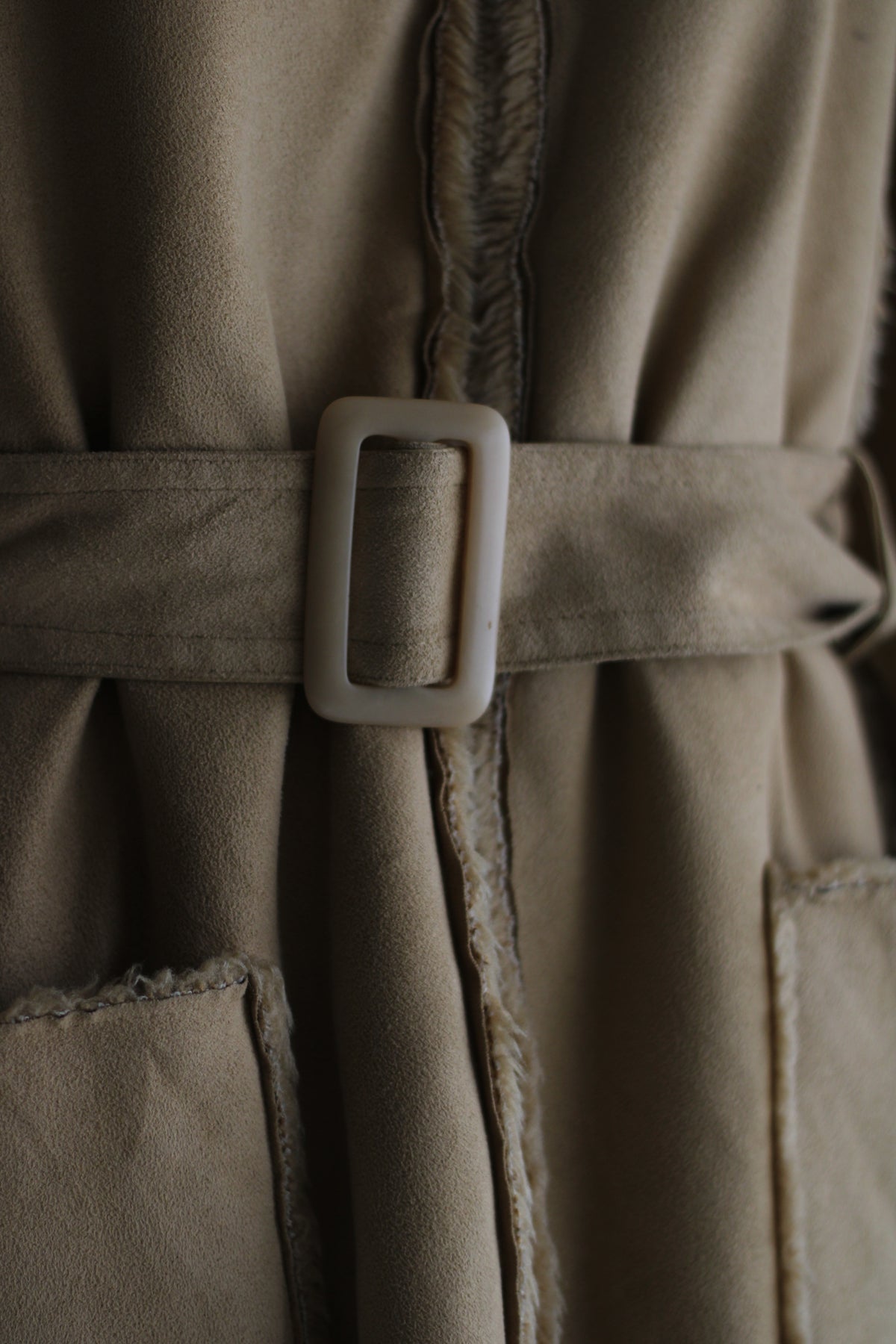 Casaco vintage pelo bege Last woman S