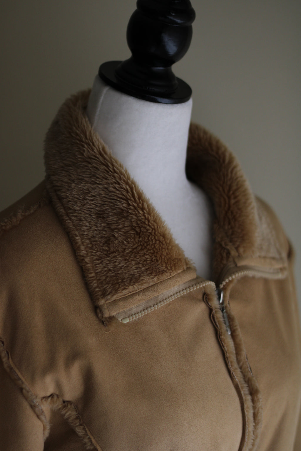 Casaco vintage pelo bege Last woman S
