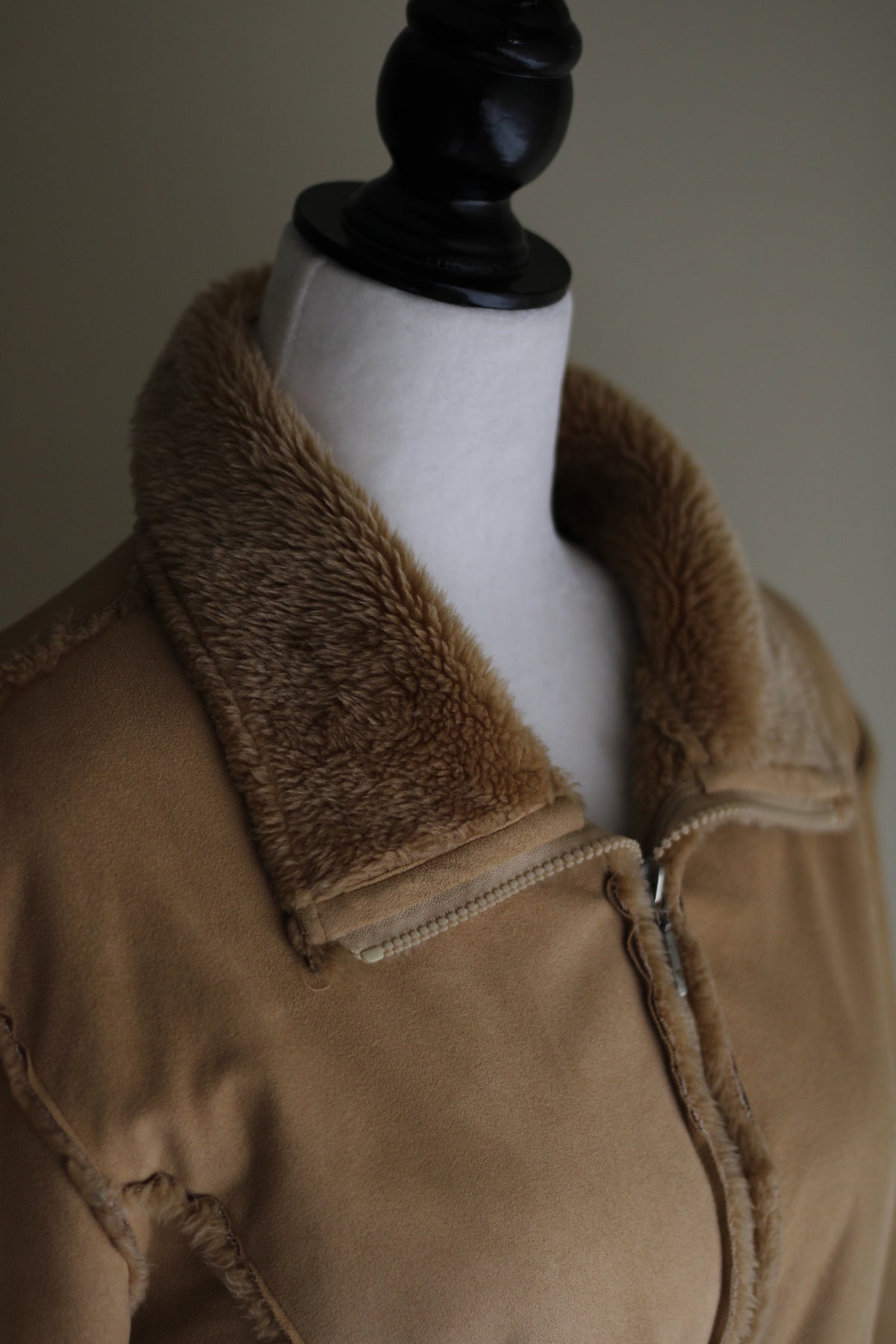 Casaco vintage pelo bege Last woman S