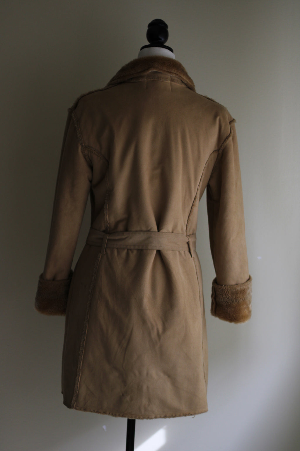 Casaco vintage pelo bege Last woman S
